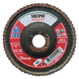 Шлифовальный круг КЛТ SwatyComet Scorpio Angled с загнутыми лепестками F27 SA60 125*22,23