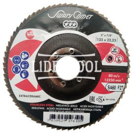Swatycomet - Круг лепестковый торцевой SwatyComet F27 LBD-R 125*22,23 SCORPIO CERAMIC SA60, купить по цене 124.50грн.