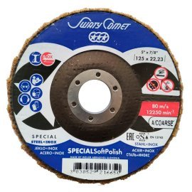 Круг лепестково торцевой  SwatyComet 27	FLAP DISCS  SKORPIO CERAMIC 125*22,23